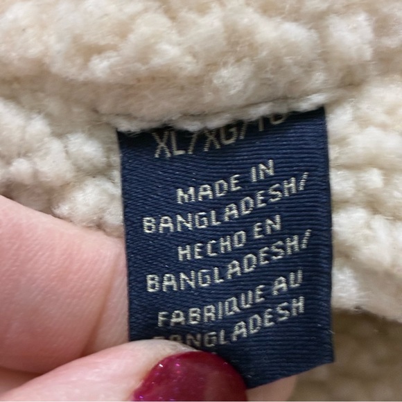 Wrangler Corduroy Sherpa Lined Button Up Western Jacket Youth Boys Size XL - Picture 6 of 7